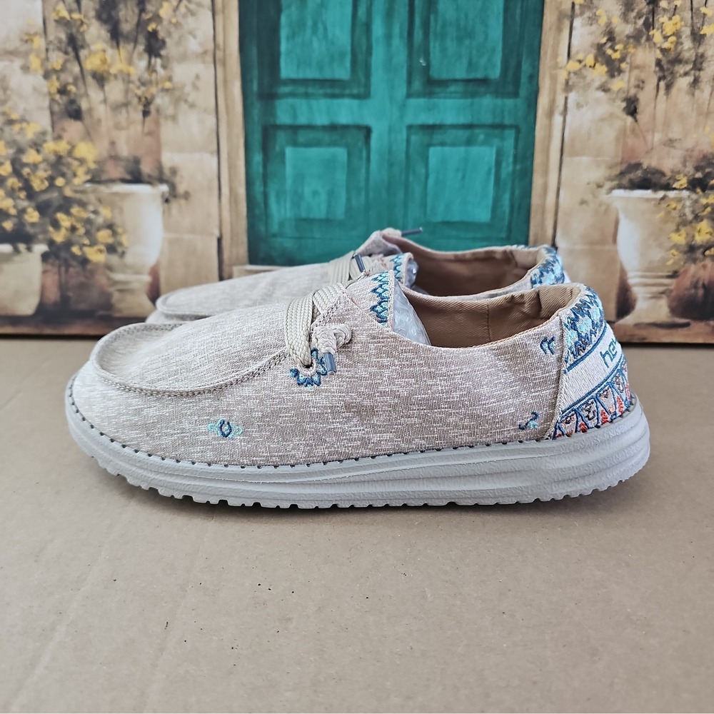 Hey Dude Ladies Wendy FLORA SUNFLOWER BEIGE 122166017